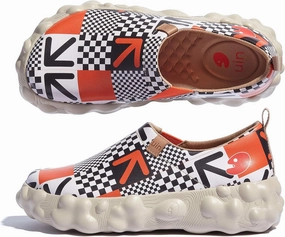 UIN Women's Fashion Sneakers Slip On Walking Art Travel Shoes Toledo Ⅵ Rainbow Crush 2