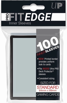 Ultra Pro Standard Size PRO-Fit Edge Deck Protector Sleeves w/ Black Border (100 ct.)