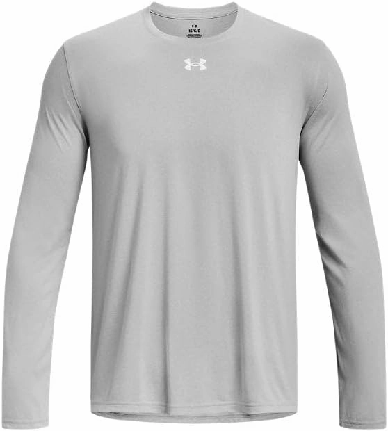 Under Armour Men's Team Tech Loose White/Grey Long Sleeve Shirt