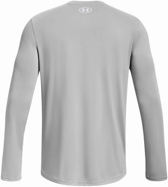 Under Armour Men's Team Tech Loose White/Grey Long Sleeve Shirt