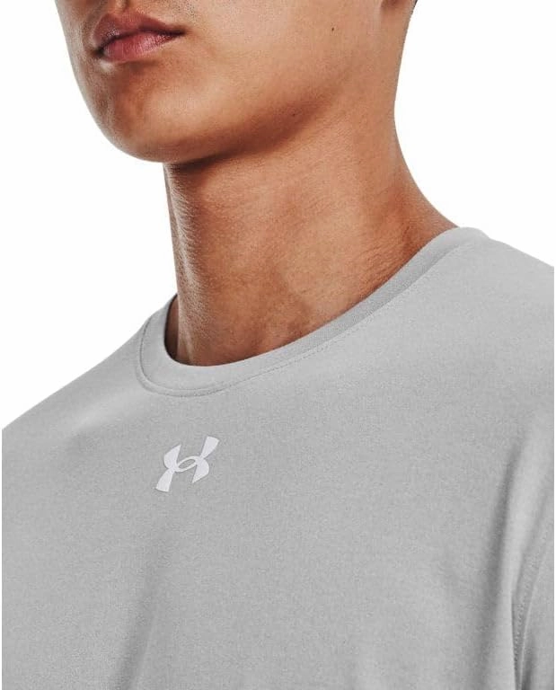 Under Armour Men's Team Tech Loose White/Grey Long Sleeve Shirt