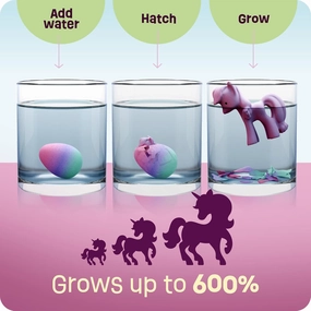 Unicorn Hatching Surprise Eggs for Kids - 6 Pack - Grows 600% - Unicorn Toys for Girls Age 3-8 - Birthday Gift Ideas and Party Favors for 3  Year Old Girl - Gifts for Ages 3 4 5 6 7 8 Years Old