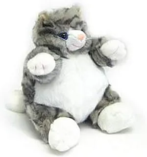 Unipak Gray Tabby Cat Baby Plumpee Plush Toy 7" H