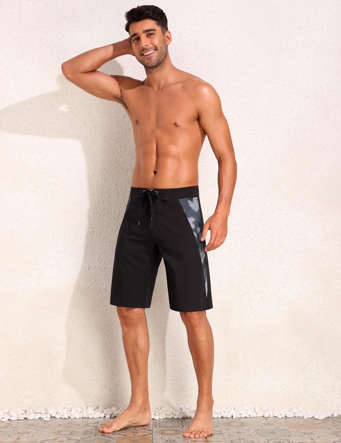 unitop Mens Swim Trunks with Compression Liner Bathing Suit 9" Surfing Summer Board Shorts with Pocket