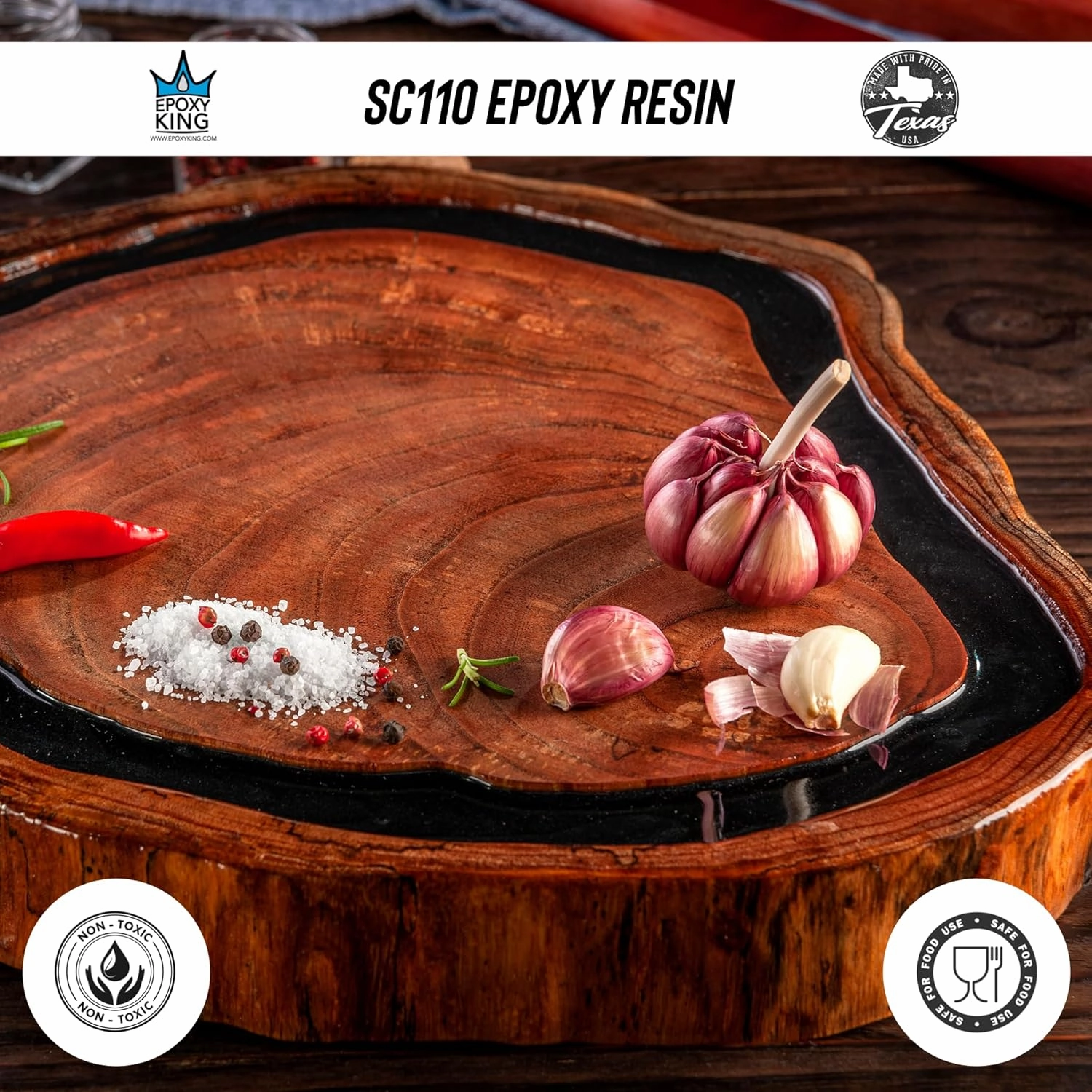 UV Resistant Marine Grade EPOXY Resin * Clear * Non-Toxic * Boat * BAR TOP * Table TOP * Fiberglass * Wood * Laminating (15 Gallon Kit)