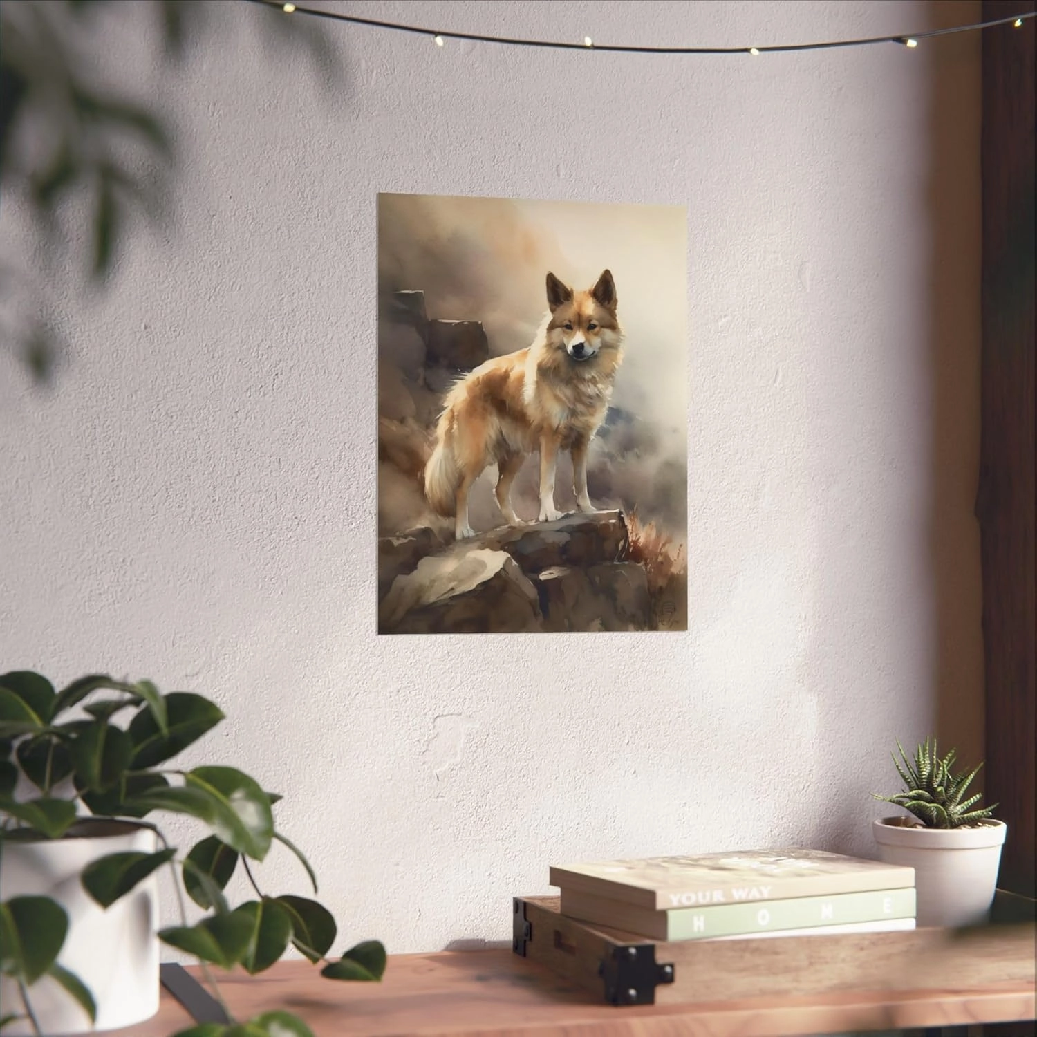 Vanover Designs Icelandic Sheepdog Dog Poster, Cute Dog, Dog Lover Gift, Animal Poster, Dog Wall Art, Cute Pet Portrait, Dog Art Print 1