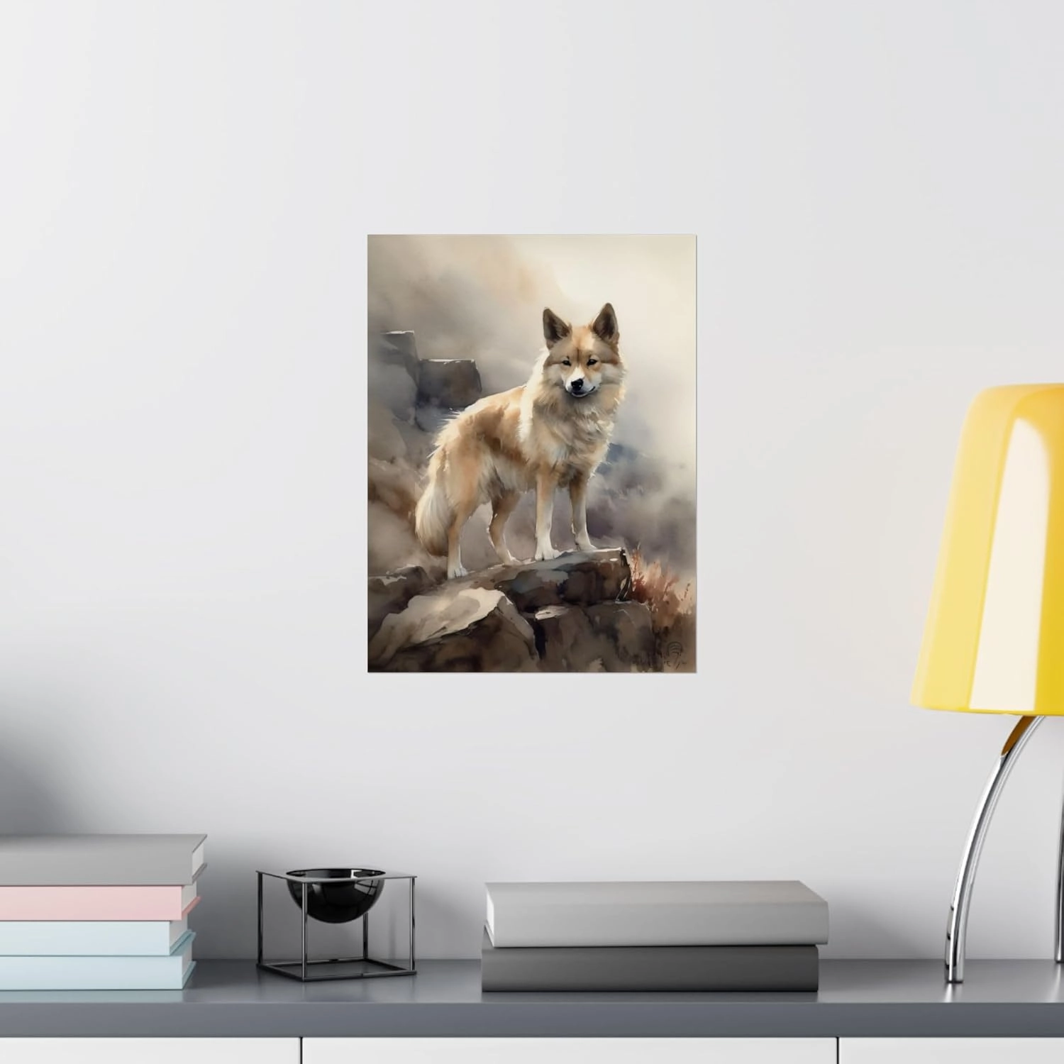Vanover Designs Icelandic Sheepdog Dog Poster, Cute Dog, Dog Lover Gift, Animal Poster, Dog Wall Art, Cute Pet Portrait, Dog Art Print 1