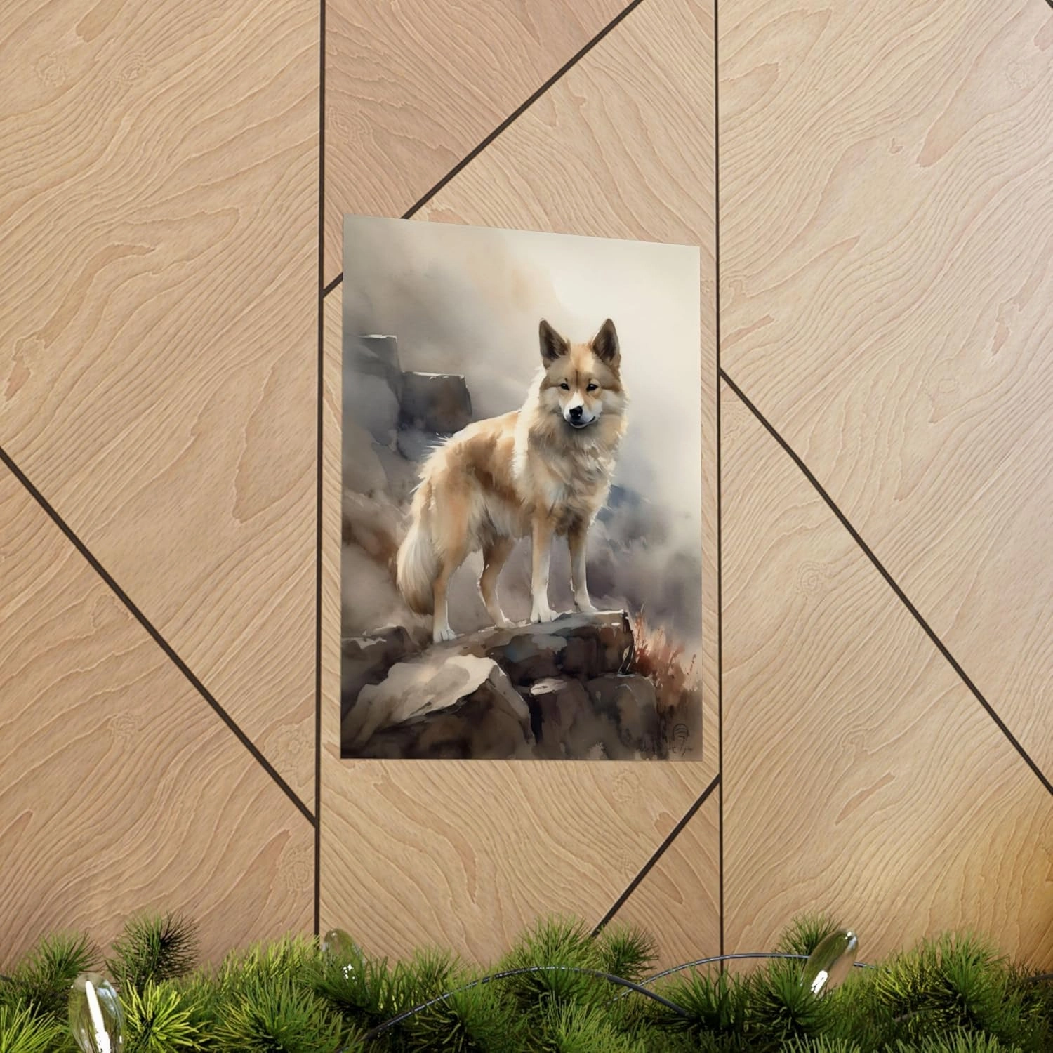 Vanover Designs Icelandic Sheepdog Dog Poster, Cute Dog, Dog Lover Gift, Animal Poster, Dog Wall Art, Cute Pet Portrait, Dog Art Print 1