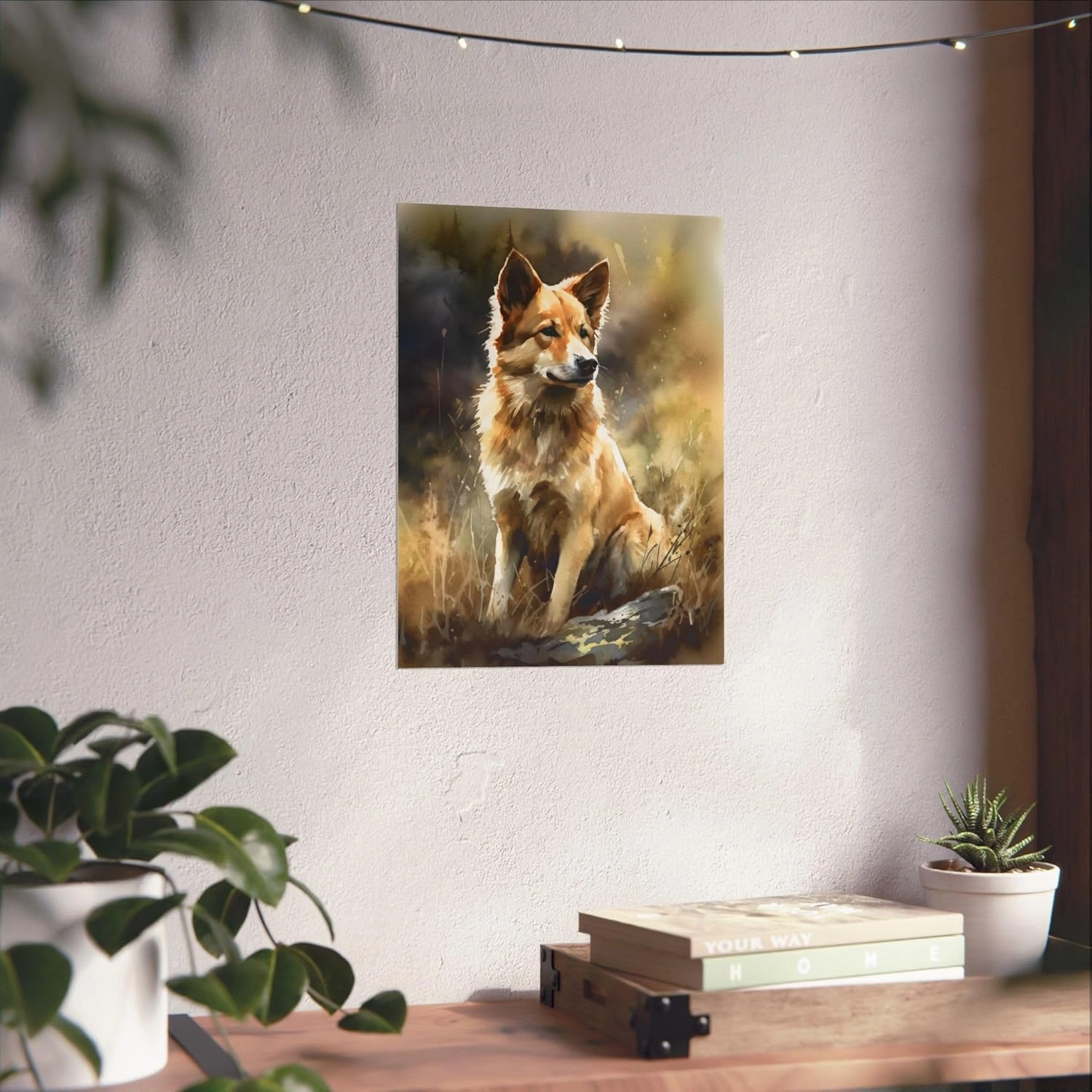 Vanover Designs Icelandic Sheepdog Poster, Wall Art Decor, Dog Lover Gift, Animal Poster, Dog Wall Art, Cute Pet Portrait, Dog Art Print 2