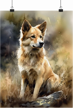 Vanover Designs Icelandic Sheepdog Poster, Wall Art Decor, Dog Lover Gift, Animal Poster, Dog Wall Art, Cute Pet Portrait, Dog Art Print 2