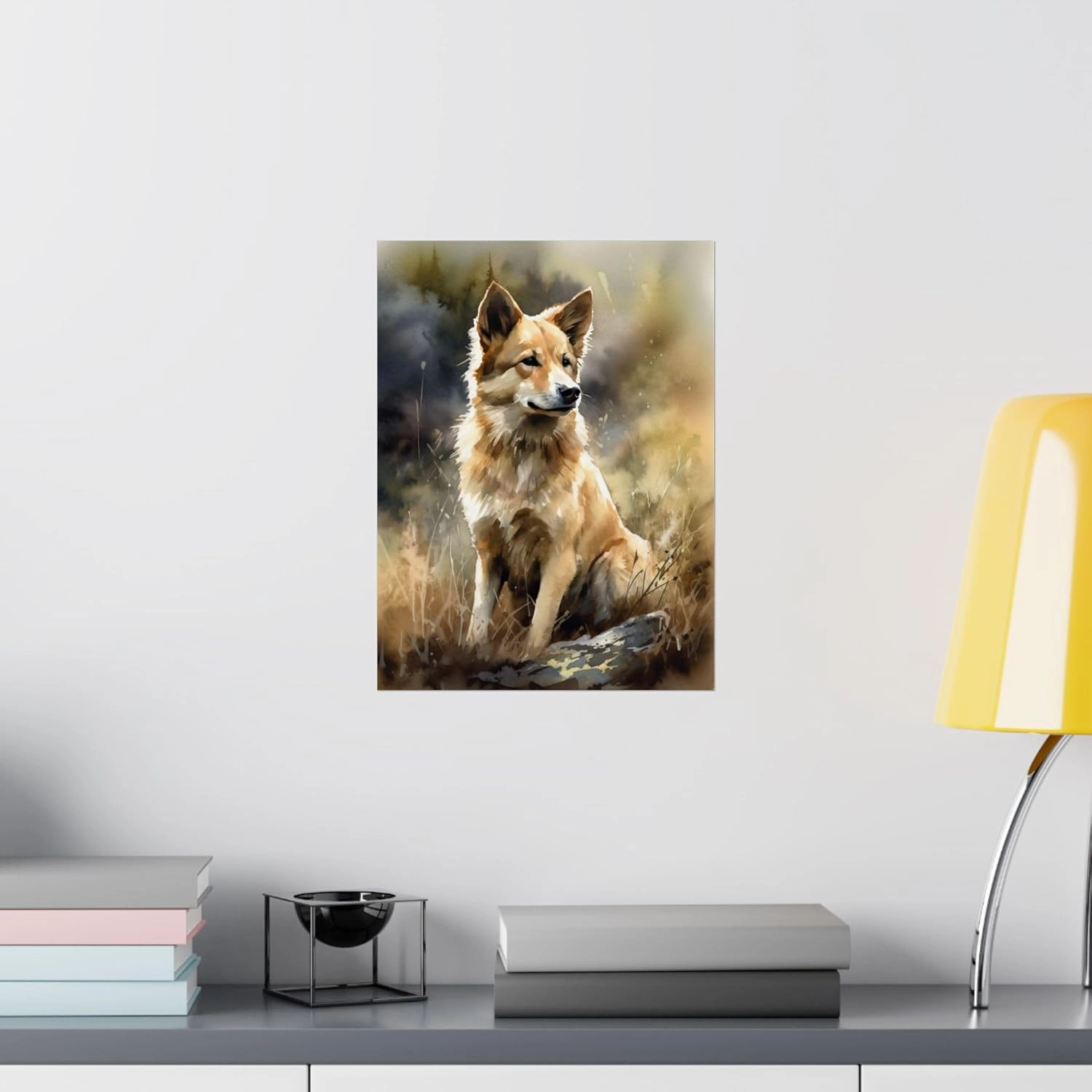 Vanover Designs Icelandic Sheepdog Poster, Wall Art Decor, Dog Lover Gift, Animal Poster, Dog Wall Art, Cute Pet Portrait, Dog Art Print 2