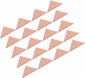 VANZACK 20pcs Geometric Building Blocks Creative Early Education for Beech Big Triangle Design Fun and Safe