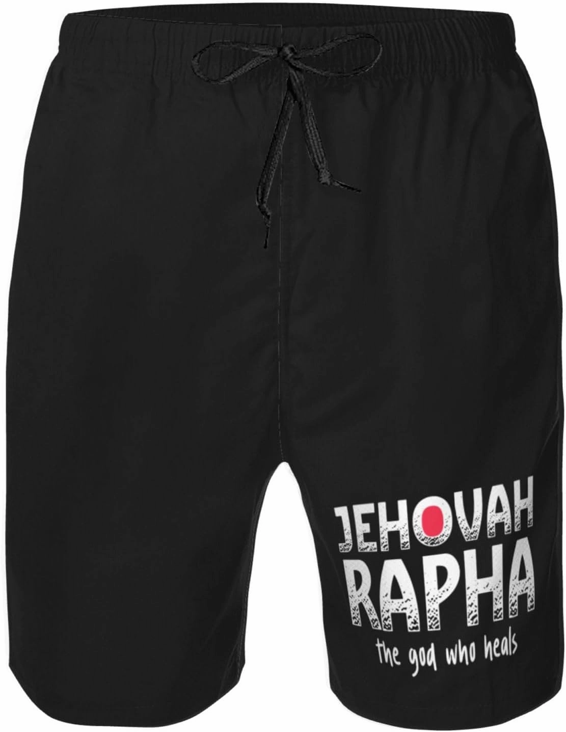 Vintage Jehovah Rapha The god who Heals Men's Swim Trunks Quick Dry Beach Board Shorts Swimwear Bathing Suits,