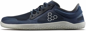 Vivobarefoot Primus Lite 3.5 Mens Barefoot Shoes | Build Strength, Balance & Mobility | Lightweight for Training & Running | Wide Fit Grounding Shoes | Vegan Midnight