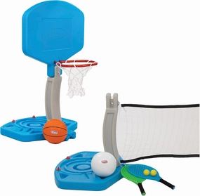 Wahu 3-in-1 Pool Sports Game Pack with Basketball, Volleyball, and Paddle Ball Set