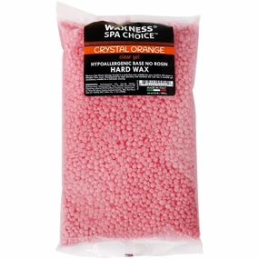 Waxness Spa Choice Crystal Orange Demi Creamy No Rosin Hard Wax Beads 2.2 lb / 1 kg