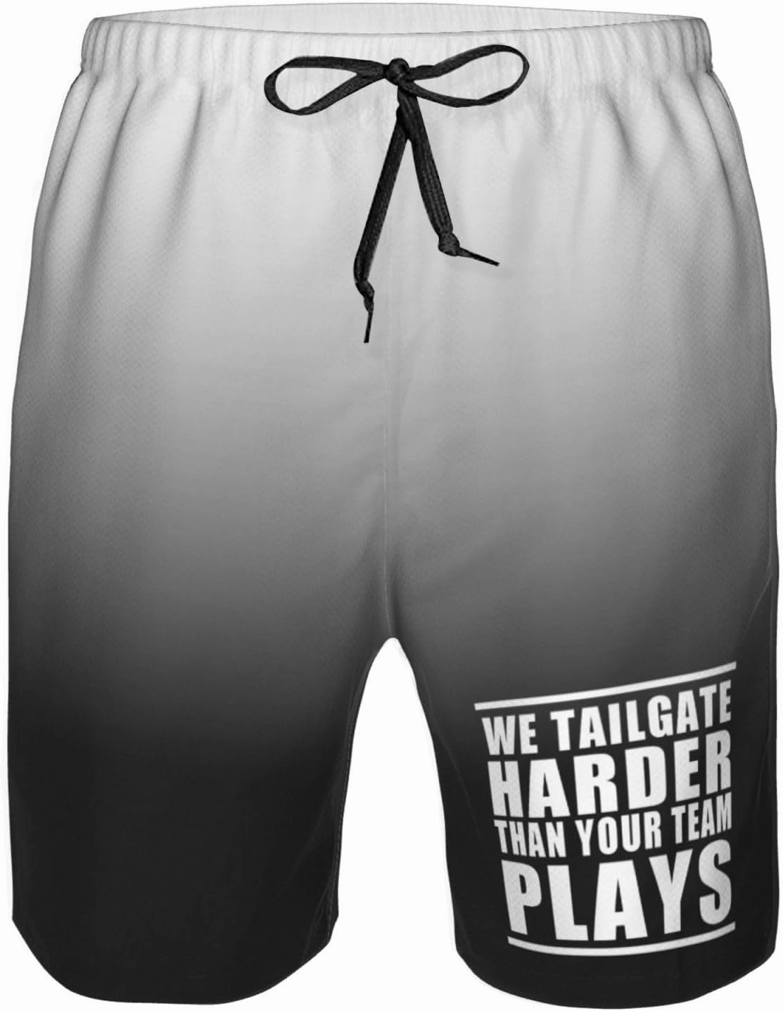 We Tailgate Harder Than Your Team Plays Men's Swim Trunks Quick Dry Beach Board Shorts Swimwear Bathing Suits,