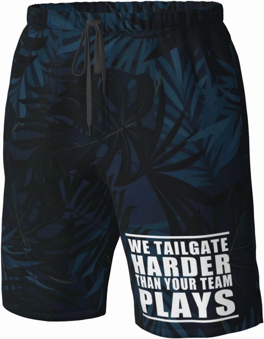 We Tailgate Harder Than Your Team Plays Men's Swim Trunks Quick Dry Beach Board Shorts Swimwear Bathing Suits,