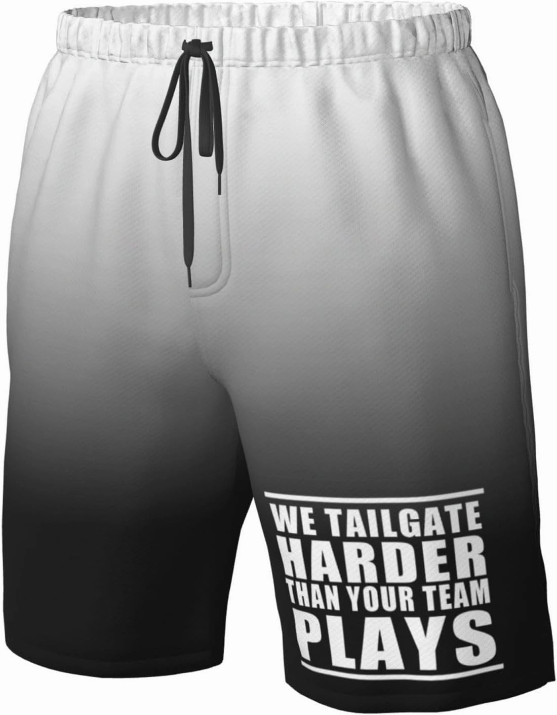 We Tailgate Harder Than Your Team Plays Men's Swim Trunks Quick Dry Beach Board Shorts Swimwear Bathing Suits,