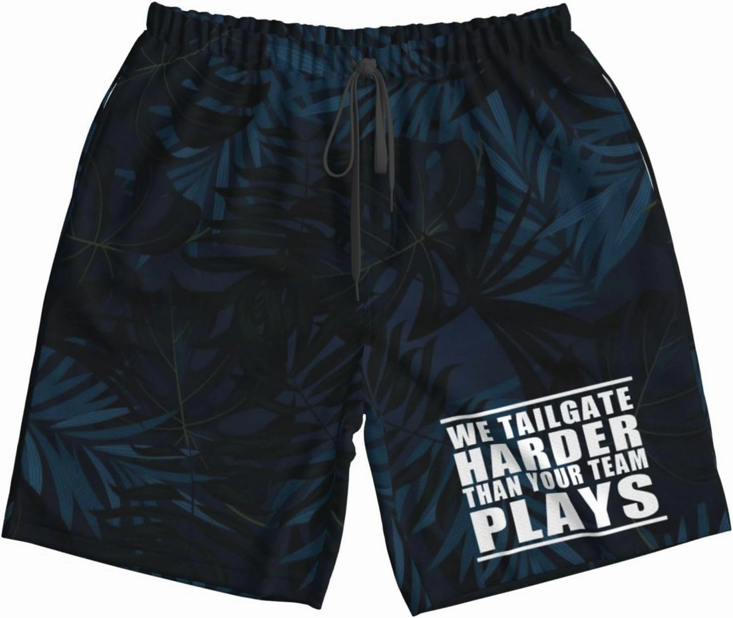 We Tailgate Harder Than Your Team Plays Men's Swim Trunks Quick Dry Beach Board Shorts Swimwear Bathing Suits,
