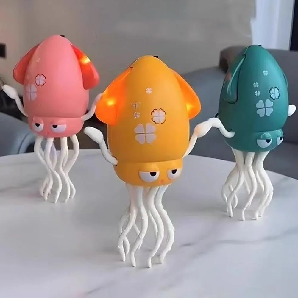 Wiggly Wonder Octopus, Smart Tentacle Explorer, Magical Electric Dancing Octopus Toy, Dancing Squid Toy, Playful Crawling Toys, Crazy 8 Leg Auto Dance, Rechargeable with Flashing Lights (Pink)