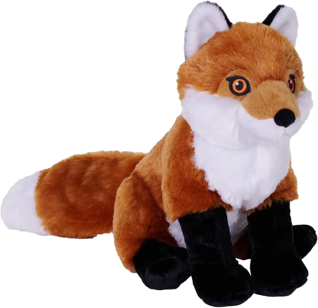 Wild Republic Cuddlekins Eco Red Fox, Stuffed Animal, 12 Inches, Plush Toy, Fill is Spun Recycled Water Bottles, Eco Friendly