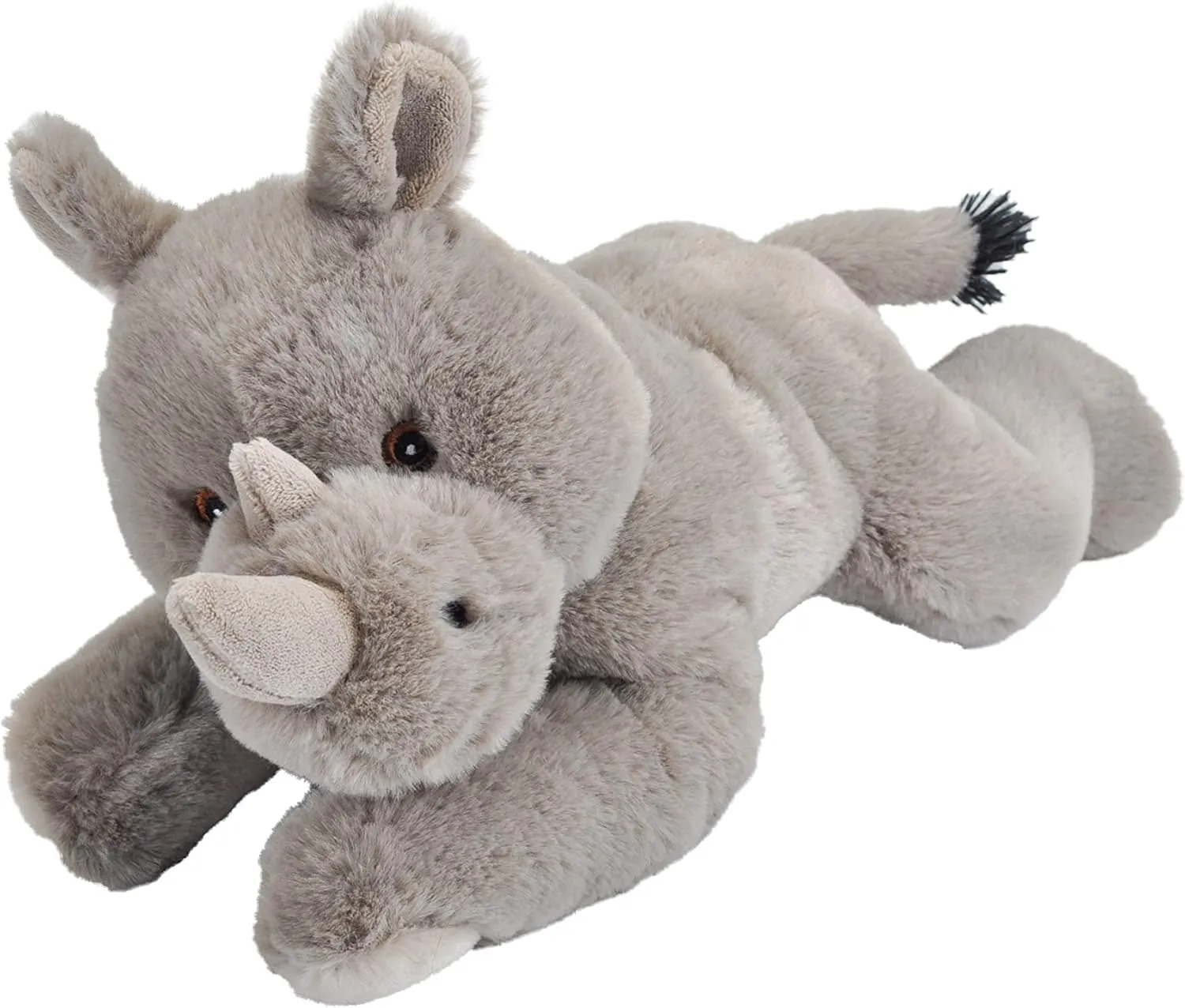 Wild Republic Ecokins, Rhino, Stuffed Animal, 12 inches, Gift for Kids, Plush Toy, Made from Spun Recycled Water Bottles, Eco Friendly, Child’s Room Décor