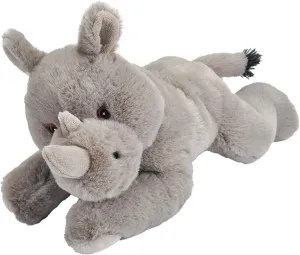 Wild Republic Ecokins, Rhino, Stuffed Animal, 12 inches, Gift for Kids, Plush Toy, Made from Spun Recycled Water Bottles, Eco Friendly, Child’s Room Décor