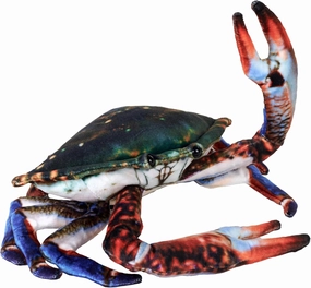 Wild Republic Living Earth Crab, Stuffed Animal, 9 inch, Plush Toy, Fill is Spun Recycled Water Bottles