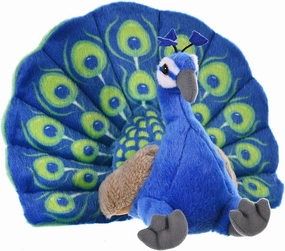 Wild Republic Peacock Plush, Stuffed Animal, Plush Toy, Gifts for Kids, Cuddlekins 12 Inches