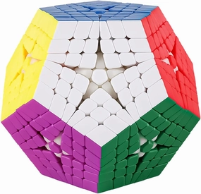 Willking Megaminx stickerless 6x6 Cube Pentagonal Speed Cube Dodecahedron Puzzle Toy