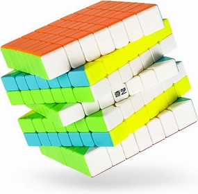 Willking Qiyi 7x7 Cube Stickerless Qixing 7x7x7 Speed Cube Puzzle Gifts Toys (67mm)