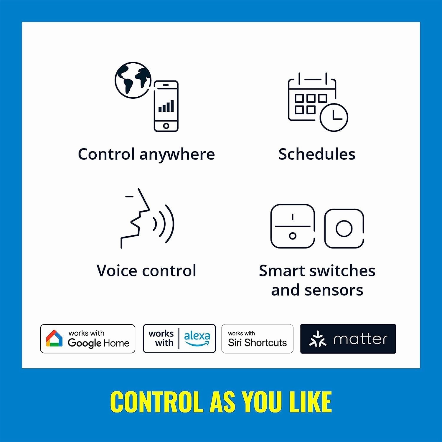 WiZ 65W BR30 Tunable White LED Smart Bulb - Pack of 6 - E26- Indoor - Connects to Your Existing Wi-Fi - Control with Voice or App   Activate with Motion - Matter Compatible
