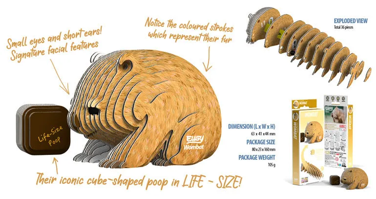 Wombat 3D Model Kit