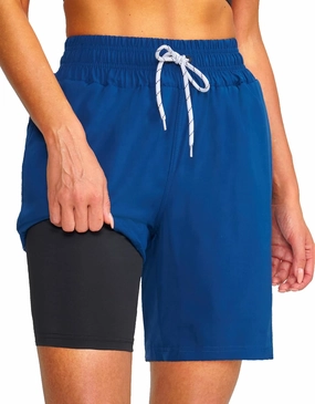 Women's 3''/5''/7'' Swim Board Shorts Quick Dry Beach Shorts with Liner Pockets Swimsuits Bottoms Trunks for Women