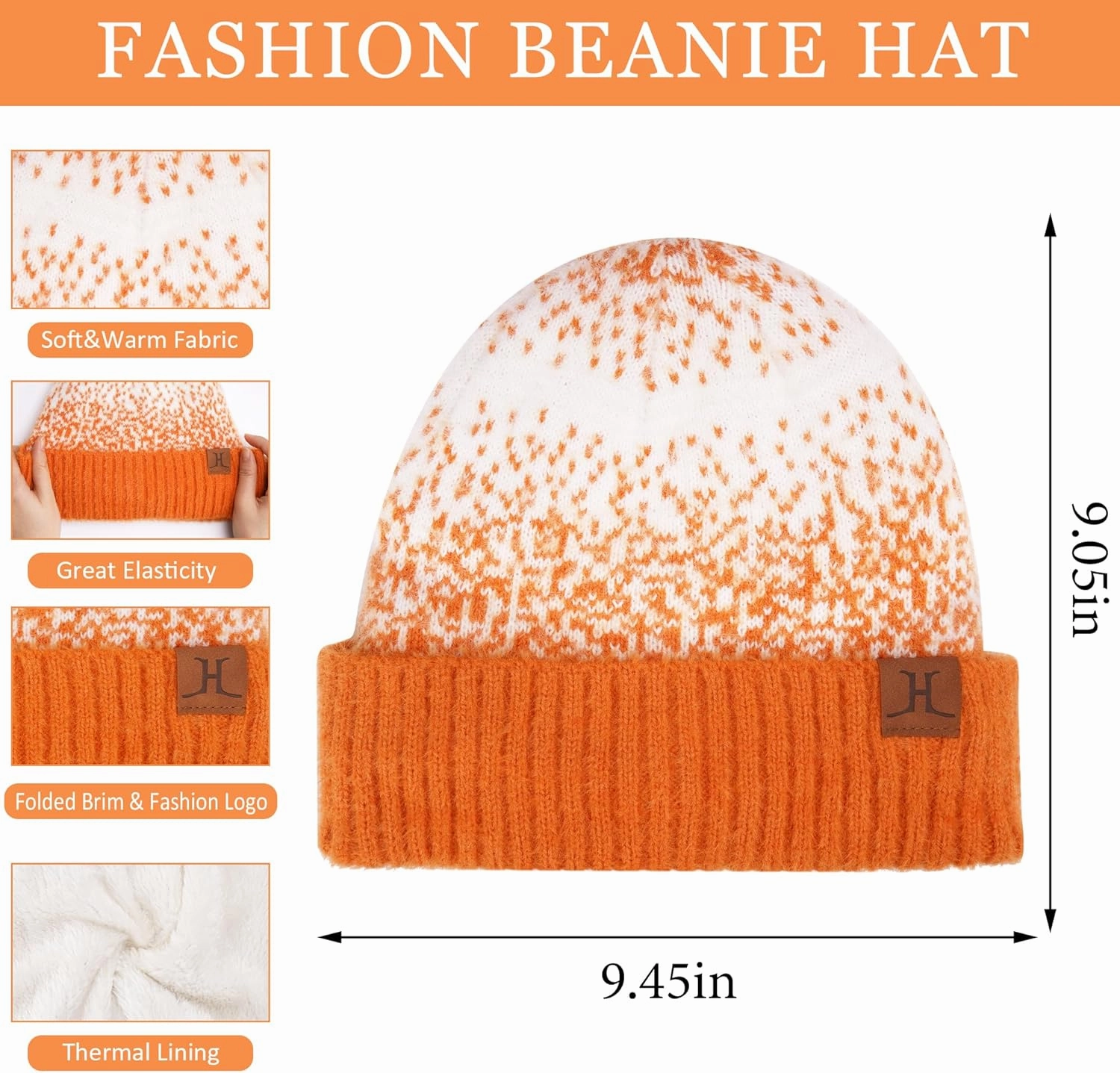 Womens Winter Knit Beanie Hats and Touchscreen Gloves Long Scarf Set with Warm Fleece Lined Skull Caps Scarves for Women