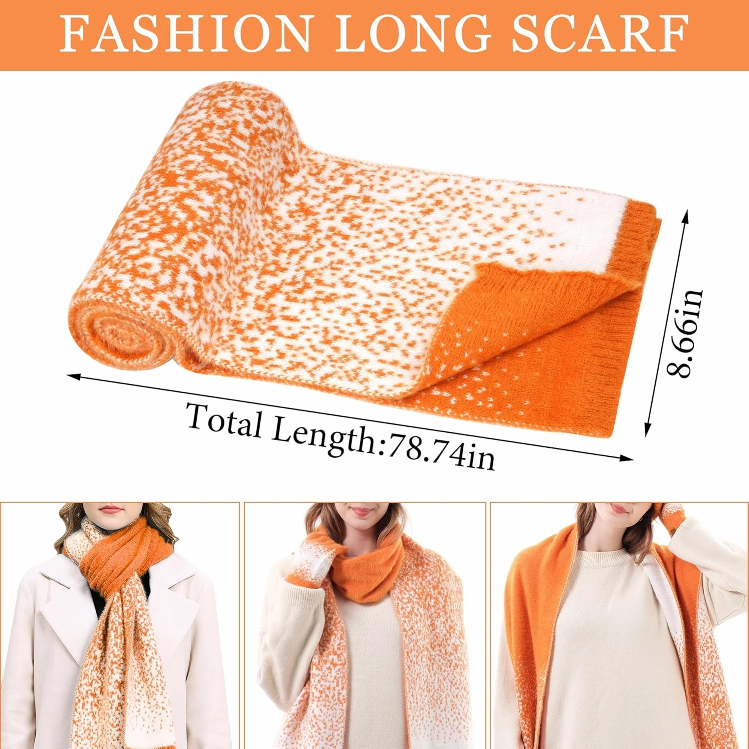 Womens Winter Knit Beanie Hats and Touchscreen Gloves Long Scarf Set with Warm Fleece Lined Skull Caps Scarves for Women