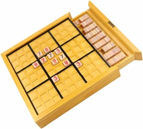 Wooden Sudoku Puzzle Game for Adults and Engaging Number Board Game for Brain Development and Family Fun for DIY Parties and Relaxation