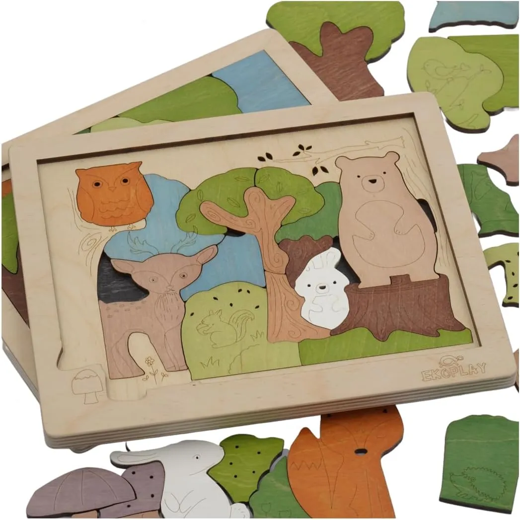 Woodlands Puzzle for Kids | 33 Piece Jigsaw Puzzle for Pre-School Kids | Learning and Educational Toy Gift for Boys & Girls 3 Years and Above