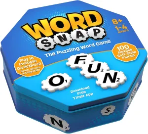 Word Strategy Game, Word Puzzle for Adults, Family, and Kids, Fun Game for Ages 8 , Travel Size, 1-4 Players