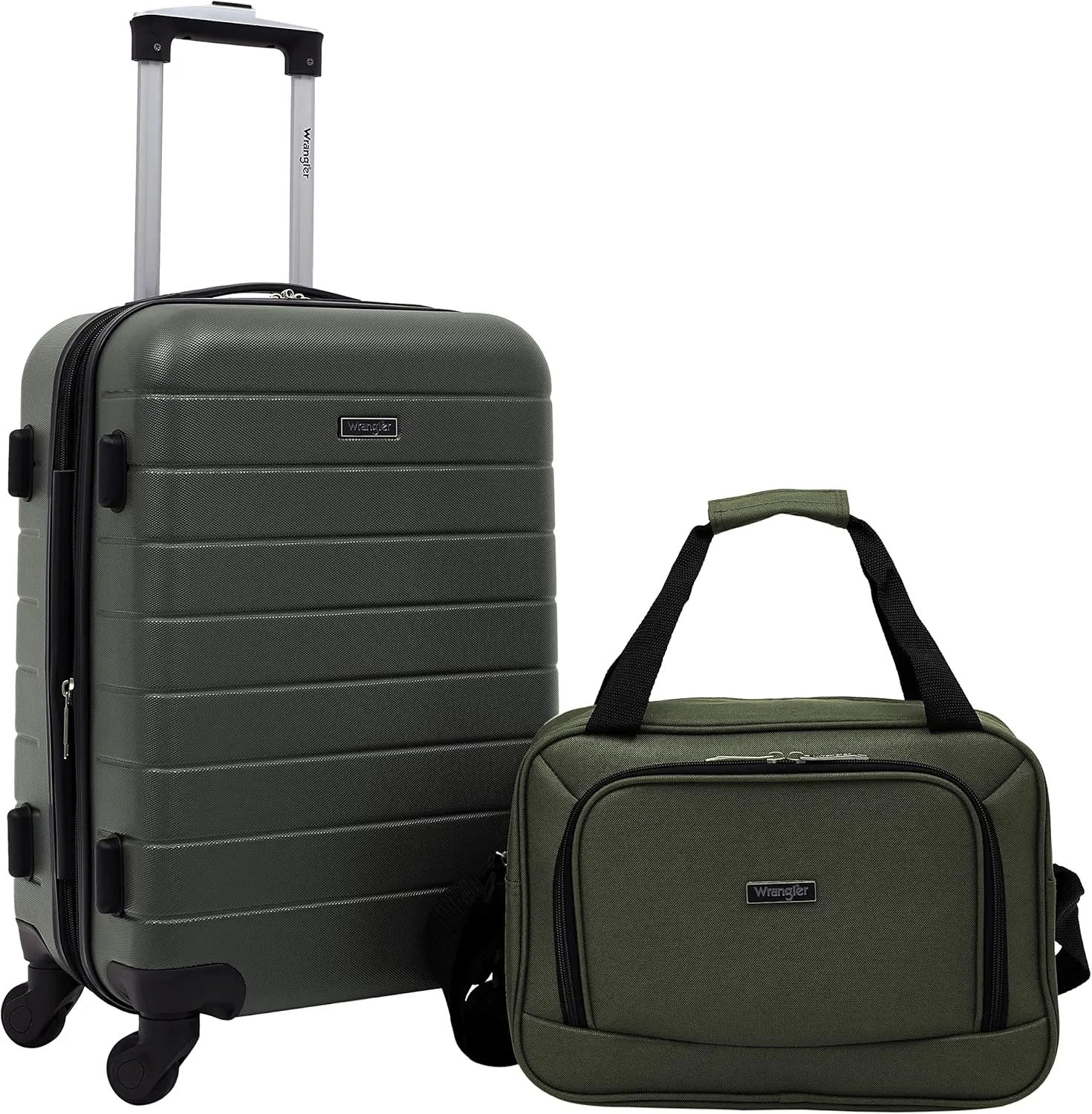 Wrangler Smart Luggage Cup Holder and USB Port, Deep Depths, 2 Piece Set