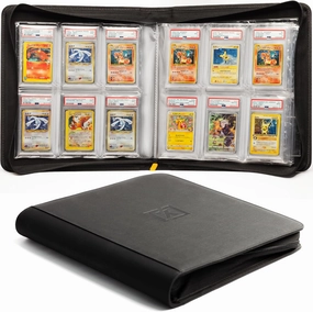 X PRO Graded Card Binder - Holds 60 Graded Slabs, Suitable for PSA and CGC Slabs | 6 Pocket Slab Binder Design | Ringless PSA Slab Binder | PSA Slab Case | Graded Card Holder for Long Term Storage