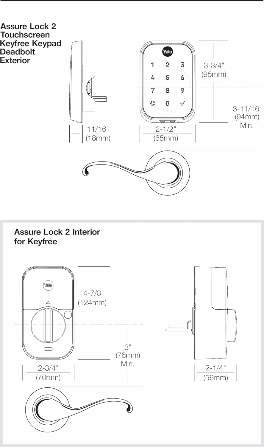 Yale Assure Lock 2 Deadbolt, Oil Rubbed Bronze Smart Keyless Entry Door Lock with with Z-Wave Connected Keypad for Code Entry, YRD450-ZW2-0BP