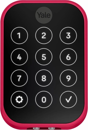 Yale Assure Lock 2 Limited Edition Deadbolt, Viva Magenta Smart Keyless Entry Door Lock with Wi-Fi Connected Keypad for Code Entry and Remote Access YRD450-WF1-VMP