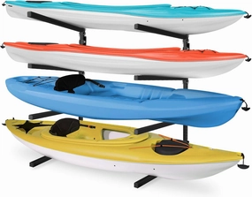 Yes4All Kayak Storage Rack Kayak Wall Mount Rack 400lbs 4 Adjustable Levels Kayak Rack for Outdoor, Indoor Kayak Storage Rack