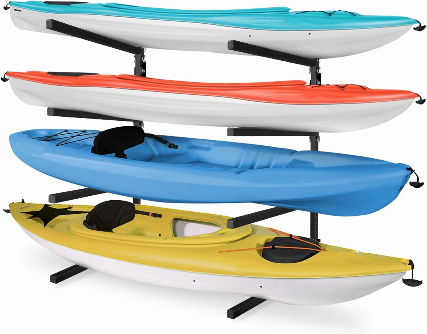 Yes4All Kayak Storage Rack Kayak Wall Mount Rack 400lbs 4 Adjustable Levels Kayak Rack for Outdoor, Indoor Kayak Storage Rack