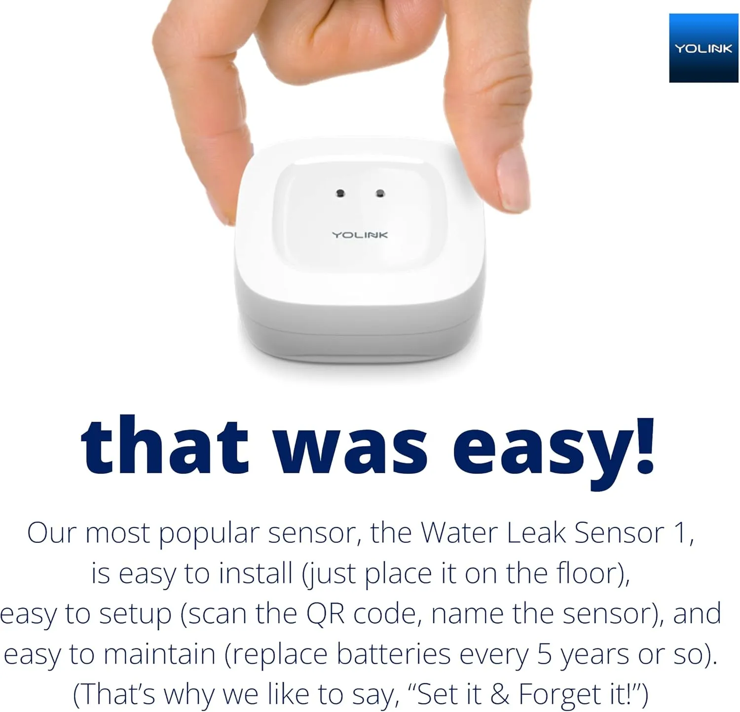 YoLink Smart Home Starter Kit: Hub & Water Leak Sensor 4-Pack, SMS/Text, Email & Push Notifications, LoRa Up to 1/4 Mile Open-Air Range, w/Alexa, IFTTT, Home Assistant