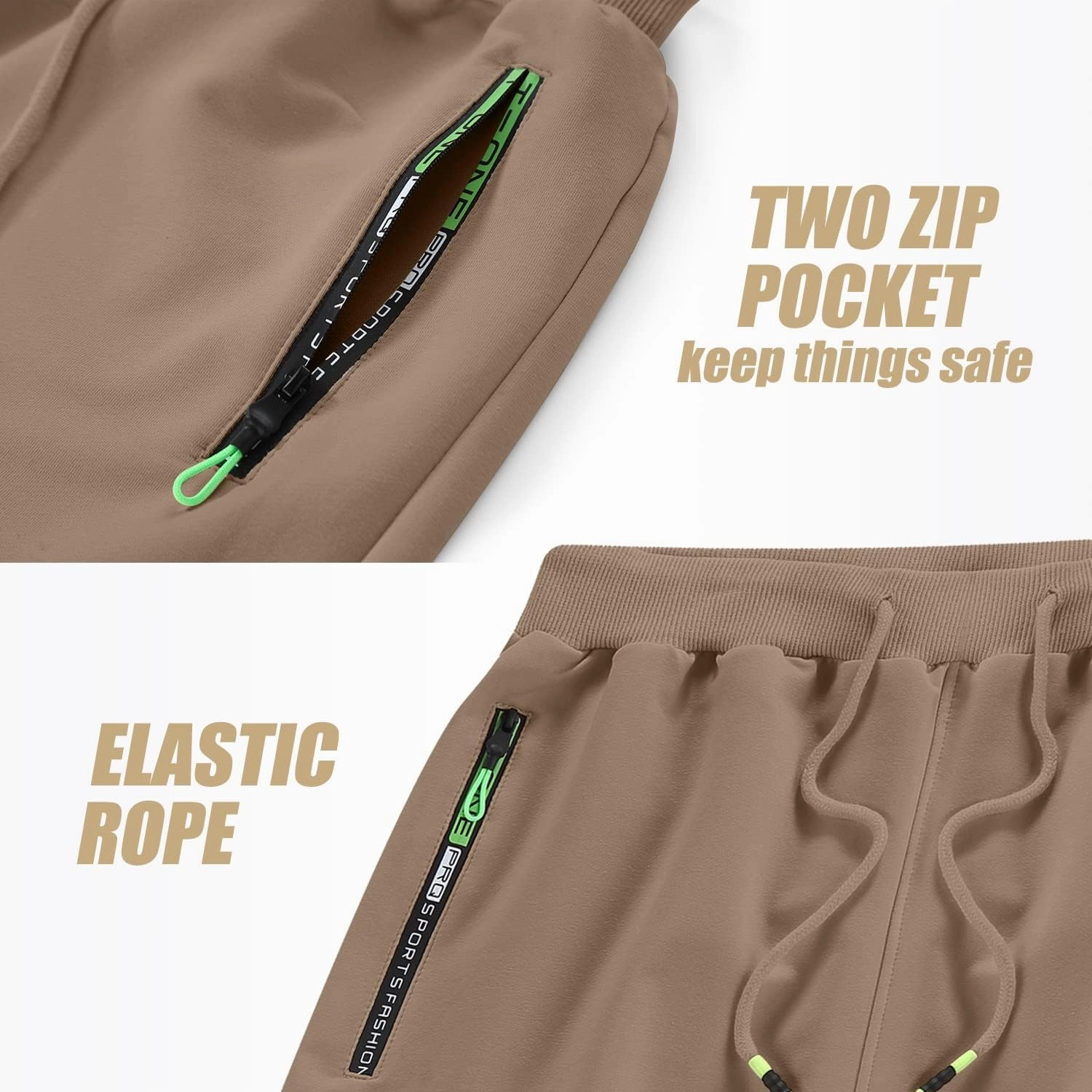 YTD Men's Shorts Casual Classic Fit Drawstring Summer Beach Shorts with Elastic Waist and Pockets