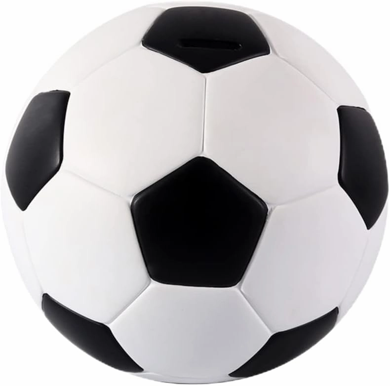 Zerodeko Football Piggy Bank for Boy Girl Creative Coin Storage Box Fun Money Pot Decor for Home Birthday for Boys and Girls Charming Design for Tables and Shelves
