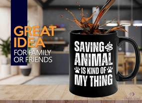 Zookeeper Coffee Mug 11oz Black - Kind Of My Thing - Zoologist Zoological Monkey Explorer Zoology Park Jungle Reptile Zoo Crew Worker